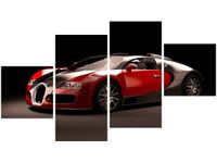 OBRAZ CZERWONE BUGATTI VEYRON