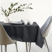 Obrus Plamoodporny GAIA 150x260 Owal C. Szary AmeliaHome