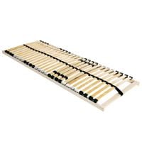 Stelaż z listew Brązowy 140 x 190 cm Lite drewno bukowe