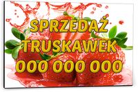 Tabliczka reklamowa szyld dibond 40x30 Z NADRUKIEM sprzedaż truskawek