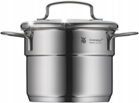 WMF Mini Garnek z pokrywką stalowy 12cm 1l stal nierdzewna indukcja gaz