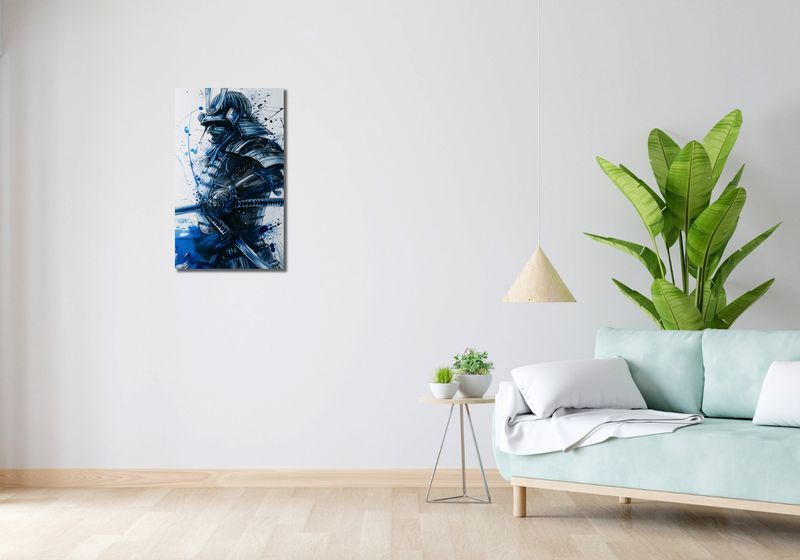 Obraz 40x70cm Samuraj w Błękicie zdjęcie 2