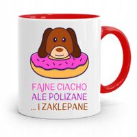 Kubek Czerwony Prezent Dla Chłopaka Fajne Ciacho Z Nadrukiem Ze Zdjęciem