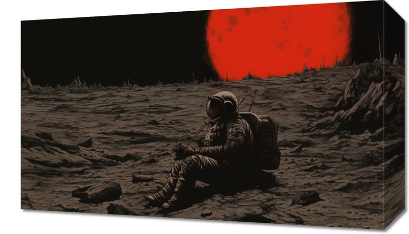 Obraz 50x30cm Samotność w Kosmosie zdjęcie 1