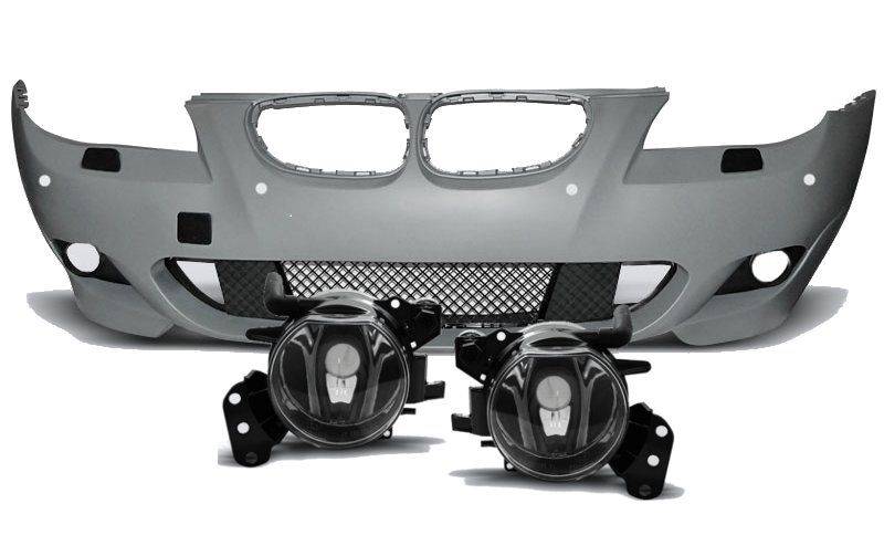 Zderzak+ HALOGENY M-PAKIET BMW E60 03-07 Z PDC SRA zdjęcie 1