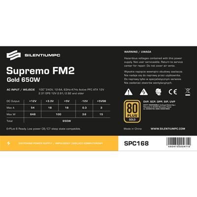 SilentiumPC Supremo FM2 Gold 650W Modular na Arena.pl