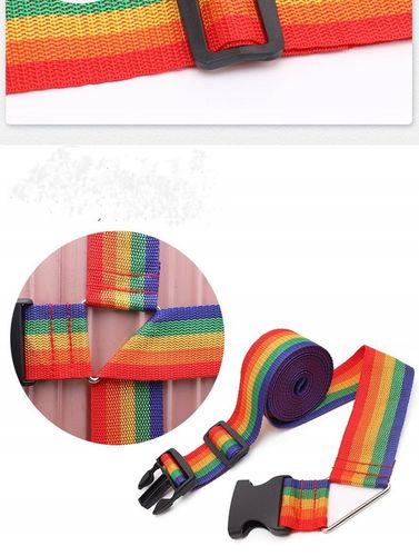 PAS PODWÓJNY SPINAJĄCY DO WALIZKI zabezpieczający 5cm 4m na BAGAŻU 1szt kol na Arena.pl