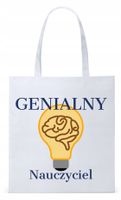 Dzień Nauczyciela Prezent Torba Eco Biała Shopper Z Nadrukiem Ze Zdjęciem