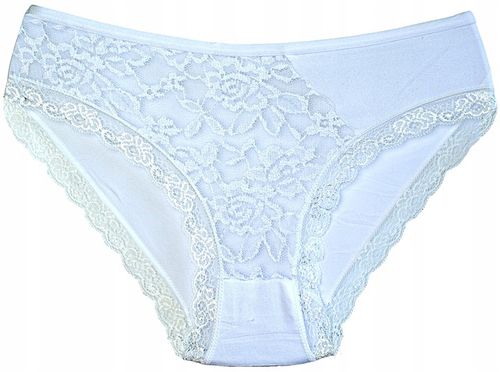 Majtki DAMSKIE figi bambusowe KORONKOWE zestaw 8 SZTUK rozmiar XL na Arena.pl