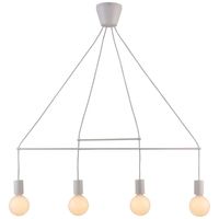 Zwisowa lampa ALTO 34-70906 loftowa metalowy hygge industrialne białe