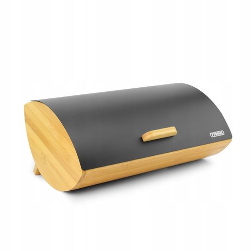 DUŻY CHLEBAK DREWNIANY METALOWY PROMIS POJEMNIK NA PIECZYWO CHLEB na Arena.pl