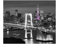 60X50CM NOCNY WIDOK OBRAZ ŚCIAN DREWNIANE