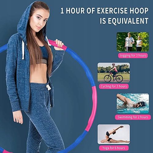 Hula hop Ysislybin 95 cm niebiesko-szary na Arena.pl