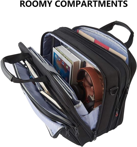 TORBA BIZNESOWA NA LAPTOP 17,3 cala, teczka na dokumenty KROSER zdjęcie 6