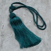 Sznur dekoracyjny do zasłon ADINA ciemnoturkusowy