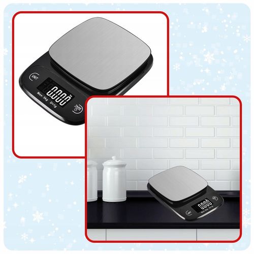 WAGA KUCHENNA ELEKTRONICZNA WYŚWIETLACZ LCD DOTYKOWA PRECYZYJNA 5KG/1G na Arena.pl