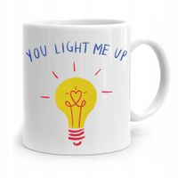 Kubek Prezent Dla Elektryka You Light Me Up Z Nadrukiem Ze Zdjęciem