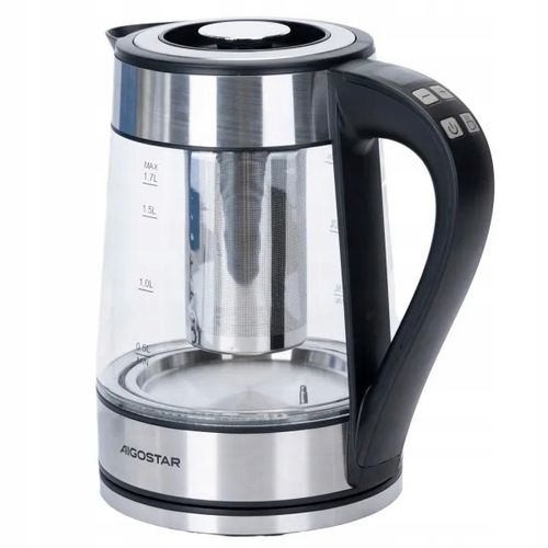 Czajnik Elektryczny Aigostar 2200W 1,7L Led Regulacja Temperatury Filtr na Arena.pl