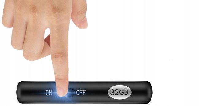 DYKTAFON SZPIEGOWSKI MINI CYFROWY PODSŁUCH MAŁY PENDRIVE 64GB BRELOK MAGNES zdjęcie 2