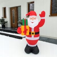 MIKOŁAJ nadmuchiwany ŚWIECĄCY DUŻY pompowany LED 150 cm dmuchaniec JUMIhome