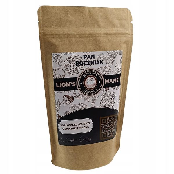 LIONS MANE SOPLÓWKA JEŻOWATA 100g MIELONA zdjęcie 1
