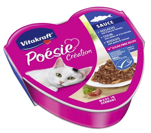 Vitakraft Poesie Sos Dorsz Z Makaronem W Sosie Pomidorowym Tacka 85G na Arena.pl