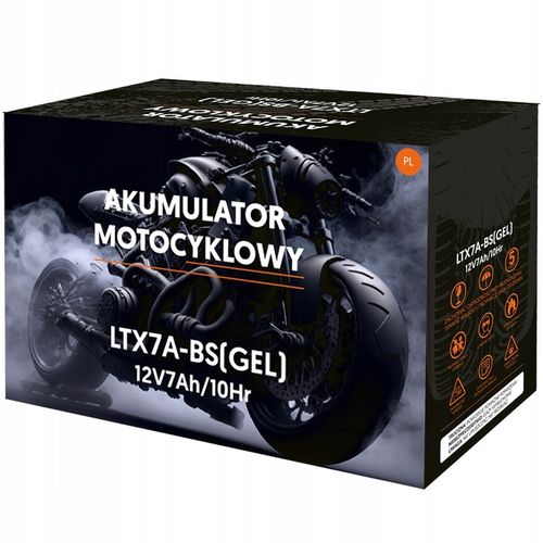 AKUMULATOR ŻELOWY DO SKUTERA MOTOCYKLA QUADA 12V 7AH LEWY+ PRODUKCJA 2024 na Arena.pl