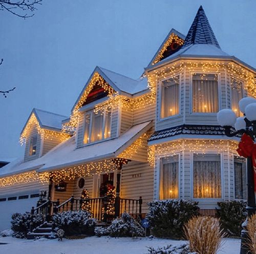 SOPLE 500 LED LAMPKI ZEWNĘTRZNE IP44 STAŁE + FLASH KURTYNA ŚWIETLNA GRUBE na Arena.pl