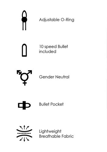 Vibrating Strap-on Panty Harness with Open Back - XS/S na Arena.pl