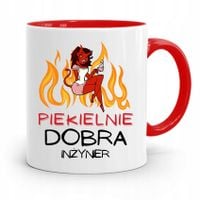 Dla Inżyniera Kubek Czerwony Prezent Z Nadrukiem Ze Zdjęciem