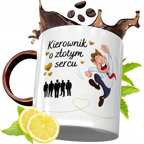 Kubek Bordowy Dla Kierownika Na Urodziny Prezent Z Nadrukiem Ze Zdjęciem zdjęcie 1