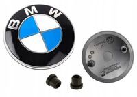 BMW EMBLEMAT ZNACZEK LOGO ZAMIENNIK 82mm NA MASKĘ KLAPĘ E46 E60 F10 X3 X5