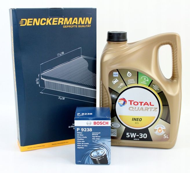 FILTRY +OLEJ TOTAL5W30 5L CITROEN PEUGEOT 1.6HDI zdjęcie 1