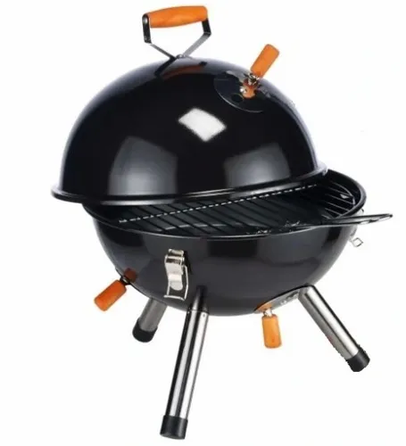 GRILL KOPUŁOWY OGRODOWY ZAMYKANY GRIL Z POKRYWKĄ WĘGLOWY BRYKIET OKRĄGŁY na Arena.pl