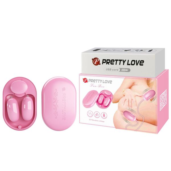 PRETTY LOVE - Fun Box Pink, 12 vibration functions zdjęcie 1