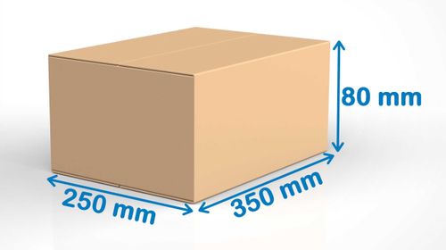 karton klapowy 350x250x80mm 320g/m2 na Arena.pl