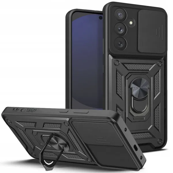 Etui Tech-Protect CamShield Pro na Samsung Galaxy S24 FE - czarne zdjęcie 1