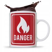 Kubek Prezent Dla Strażaka Danger Z Nadrukiem Ze Zdjęciem