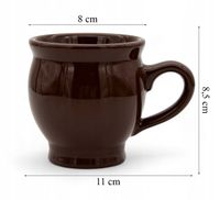 Komplet 4x KUBEK kamionkowy DO GRZAŃCA na grzane wino piwo zestaw do wina