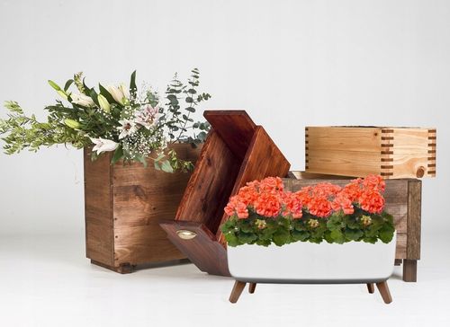 Doniczka na nóżkach Gracia Case DGCL400 Biała na Arena.pl