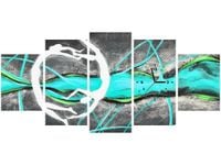 70CM 150CM ZEGAR 5 ELEM TANIEC MORSKIEJ TONI DRUK OBRAZ