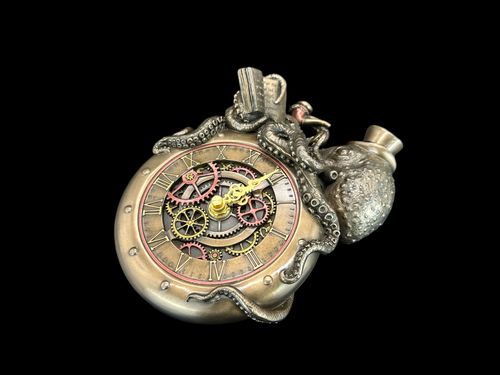 Ośmiornica na zegarze kolekcja Steampunk Veronese WU77802A4 na Arena.pl