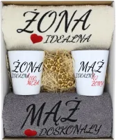 PREZENT ŚLUB ŻONA MĄŻ ROCZNICA RĘCZNIKI KUBKI