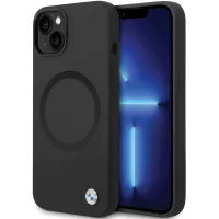 Etui BMW Signature Liquid Silicone MagSafe na iPhone 14 - czarne