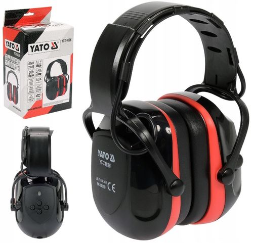 YATO NAUSZNIKI ELEKTRONICZNE PRZECIWHAŁASOWE BLUETOOTH SNR 29 dB MIKROFON na Arena.pl