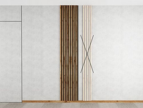 LAMELE ŚCIENNE BIAŁE NA PŁYCIE BIAŁEJ 510x2750mm na Arena.pl