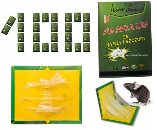 Zestaw 100 Lep na Myszy Szczury Myszołapka Mocna Łapka Silny Klej na Arena.pl