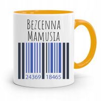 Kubek Żółty Prezent Dla Bezcennej Mamy Matki Z Nadrukiem Ze Zdjęciem