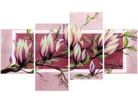 140CM 70 OBRAZ SŁODYCZ MAGNOLII PUDROWYM RÓŻU ŚCIENNY