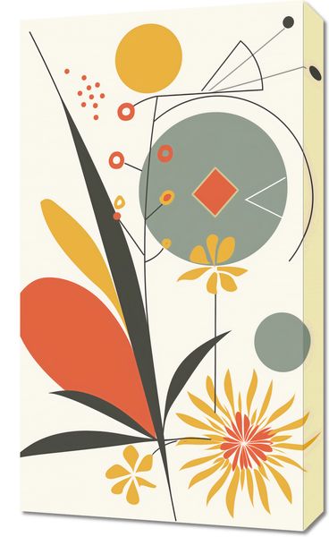 Obraz 40x70cm Geometryczny Ogród zdjęcie 1